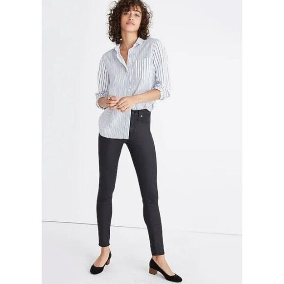 Madewell Denim - Madewell Black Jeans Skinny Wax High Rise
